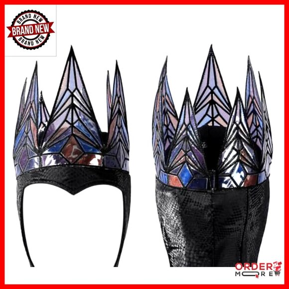 Gothic Queen Crown Headpiece for Halloween Cosplay Theater Stage Costume main image 4